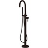 image:imageKingston KS8151DL Freestanding Tub Faucet with Hand Shower Polished Chrome  Concord collection Crafted from premium solid brass for maximum durability and exceptional resistance to rust and corrosionOil Rubbed Bronze