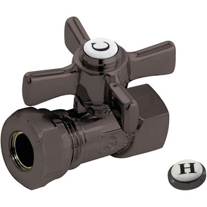 image:imageKINGSTON BRASS CC44158ZX Millennium 12Inch FIP X 12Inch OR 716Inch Slip Joint Straight Stop Brushed NickelOil Rubbed Bronze