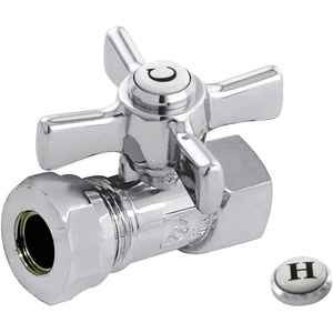image:imageKINGSTON BRASS CC44158ZX Millennium 12Inch FIP X 12Inch OR 716Inch Slip Joint Straight Stop Brushed NickelPolished Chrome