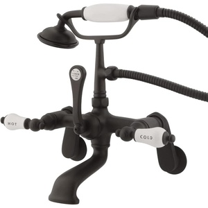 image:imageKingston Brass CC53T5 Vintage Wall Mount Clawfoot Tub Faucet with Hand Shower Oil Rubbed BronzeOil Rubbed Bronze