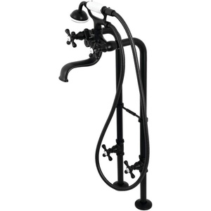 image:imageKingston CCK226K6 Clawfoot Tub Faucet Package Polished NickelMatte Black