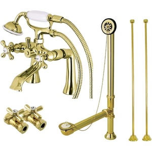 image:imageKingston CCK268PB Clawfoot Tub Faucet Package Polished BrassPolished Brass