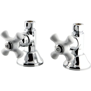 image:imageKingston CCK44155PX Straight ShutOff Valve Oil Rubbed BronzePolished Chrome