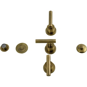 image:imageKingston KB6323CML ThreeHandle Bidet Faucet Antique Brass