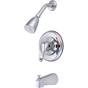 image:imageKingston KB691 Pressure Balanced Tub amp Shower Faucet Polished ChromePolished Chrome