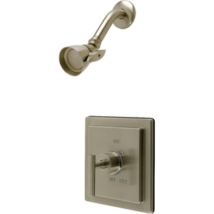 image:imageKingston KB8658CMLSO Pressure Balanced Shower Faucet Brushed Nickel  Manhattan collection Singlehandle Solid brass construction for durability and reliability