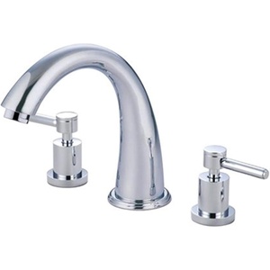 image:imageKingston KS2365DL Deck Mount Roman Tub Faucet Oil Rubbed BronzePolished Chrome