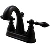 image:imageKingston Brass KB191 Vista Twin Blade Handle 4Inch Centerset Lavatory Faucet with NonMetallic PopUp Polished ChromePolished Chrome