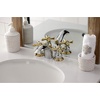 image:imageKingston Brass KB948AX Victorian Mini Widespread Faucet Brushed Nickel 45 x 35 x 206  Victorian collection With popup drain Solid brass construction for durability Durable washerless cartridgeChrome