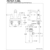 image:imageKingston FB7628BL 4 Centerset Bathroom Faucet Brushed NickelPolished Chrome