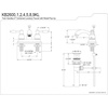 image:imageKingston KB2601KL 4 Centerset Bathroom Faucet Polished ChromeOil Rubbed Bronze