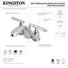 image:imageKingston KB8951CML MiniWidespread Bathroom Faucet Polished ChromeBrushed Nickel