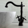 image:imageKingston KS1491BEX Vessel Sink Faucet Polished ChromeOil Rubbed Bronze