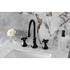image:imageKingston KS2980PKX Widespread Bathroom Faucet Matte Black