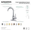 image:imageKingston LS843DLPN SingleHole Bathroom Faucet Polished NickelBrushed Nickel
