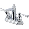 image:imageKingston FB7628BL 4 Centerset Bathroom Faucet Brushed NickelPolished Chrome