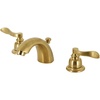 image:imageKingston KB8957FL MiniWidespread Bathroom Faucet Brushed BrassNickel