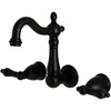 image:imageKingston KS1220AL Wall Mount Bathroom Faucet Matte BlackMatte Black