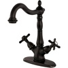 image:imageKingston KS1491BEX Vessel Sink Faucet Polished ChromeOil Rubbed Bronze