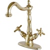 image:imageKingston KS1491BEX Vessel Sink Faucet Polished ChromePolished Brass