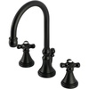image:imageKingston KS2980PKX Widespread Bathroom Faucet Matte Black