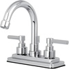 image:imageKingston KS8665EL 4 Centerset Bathroom Faucet Oil Rubbed BronzePolished Chrome