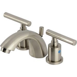 image:imageKingston KB8951CML MiniWidespread Bathroom Faucet Polished ChromeBrushed Nickel