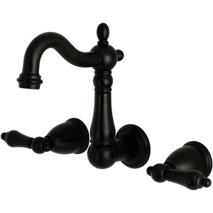 image:imageKingston KS1220AL Wall Mount Bathroom Faucet Matte BlackMatte Black