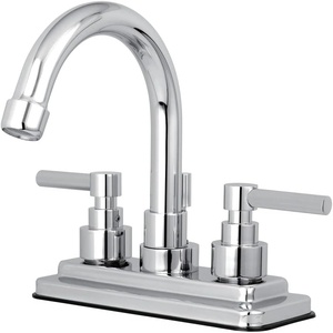 image:imageKingston KS8665EL 4 Centerset Bathroom Faucet Oil Rubbed BronzePolished Chrome