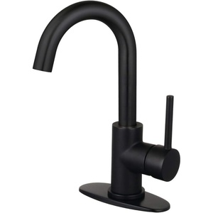 image:imageKingston LS843DLPN SingleHole Bathroom Faucet Polished NickelMatte Black