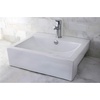 image:imageElements of Design EV4034 Vitreous china Above counter Rectangular Bathroom Sink 2441 x 2087 x 126 inches White  Finest vitreous china with high chemical and thermal shock resistance