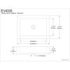 image:imageKingston Brass EV4335 Fauceture Pacifica Vitreous China Bathroom Vessel White  Finest vitreous china with high chemical and thermal shock resistance Includes integral rectangular lavatory bowlWhite