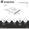 image:imageKingston Brass EV9620 Fauceture Mission China Basin White  Finest vitreous china with high chemical and thermal shock resistance