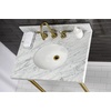 image:imageKingston Brass KVPB3022M38 Fauceture Templeton Vanity with Tops with 17 x 14 Undermount Sink 30 L x 22 W x 1214 D Carrara Marble WhiteCarrara Marble White