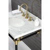 image:imageKingston Brass KVPB3022M38 Fauceture Templeton Vanity with Tops with 17 x 14 Undermount Sink 30 L x 22 W x 1214 D Carrara Marble WhiteCarrara Marble White