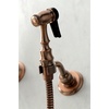 image:imageKingston KS124AXBSAC Wall Mount Bridge Kitchen Faucet Antique CopperAntique Copper