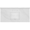 image:imageKingston KVPB4922W38CL 49 x 22 Quartz Vanity Top Quartz White