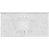 image:imageKingston KVPB4922W38CR 49 x 22 Quartz Vanity Top Quartz White