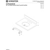 image:imageKingston KVPK3022K38 30 x 22 Black Granite Vanity Top BlackWhite