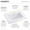 image:imageKingston LBT312271 31 x 22 Ceramic Vanity Top with Sink WhiteWhite