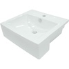 image:imageElements of Design EV4034 Vitreous china Above counter Rectangular Bathroom Sink 2441 x 2087 x 126 inches White  Finest vitreous china with high chemical and thermal shock resistance