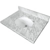 image:imageKingston Brass KVPB3022M38 Fauceture Templeton Vanity with Tops with 17 x 14 Undermount Sink 30 L x 22 W x 1214 D Carrara Marble WhiteCarrara Marble White