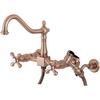 image:imageKingston KS124AXBSAC Wall Mount Bridge Kitchen Faucet Antique CopperAntique Copper