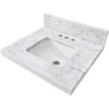 image:imageKingston KVPB1917M34SQ 19 x 17 Carrara Marble White Vanity Top
