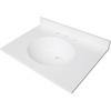 image:imageKingston KVPB3122A38 31 x 22 Solid Surface Vanity Top Glossy White