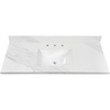 image:imageKingston KVPB4922W38CL 49 x 22 Quartz Vanity Top Quartz White