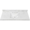 image:imageKingston KVPB4922W38CR 49 x 22 Quartz Vanity Top Quartz White
