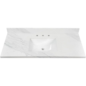 image:imageKingston KVPB4922W38CL 49 x 22 Quartz Vanity Top Quartz White