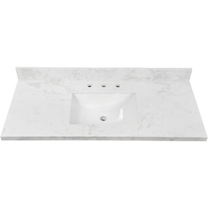 image:imageKingston KVPB4922W38CR 49 x 22 Quartz Vanity Top Quartz White