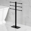 image:imageKingston Brass CCS6028 Edenscape Freestanding TowelRack Brushed NickelMatte Black
